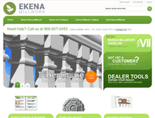 Tablet Screenshot of ekenamillwork.com
